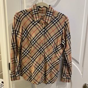 Burberry long sleeve blouse